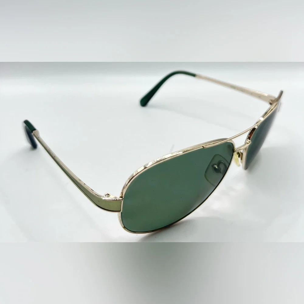 Vintage Calvin Klein CK7415S Gold Pilot Sunglasses Frames Only - Picture 1 of 8